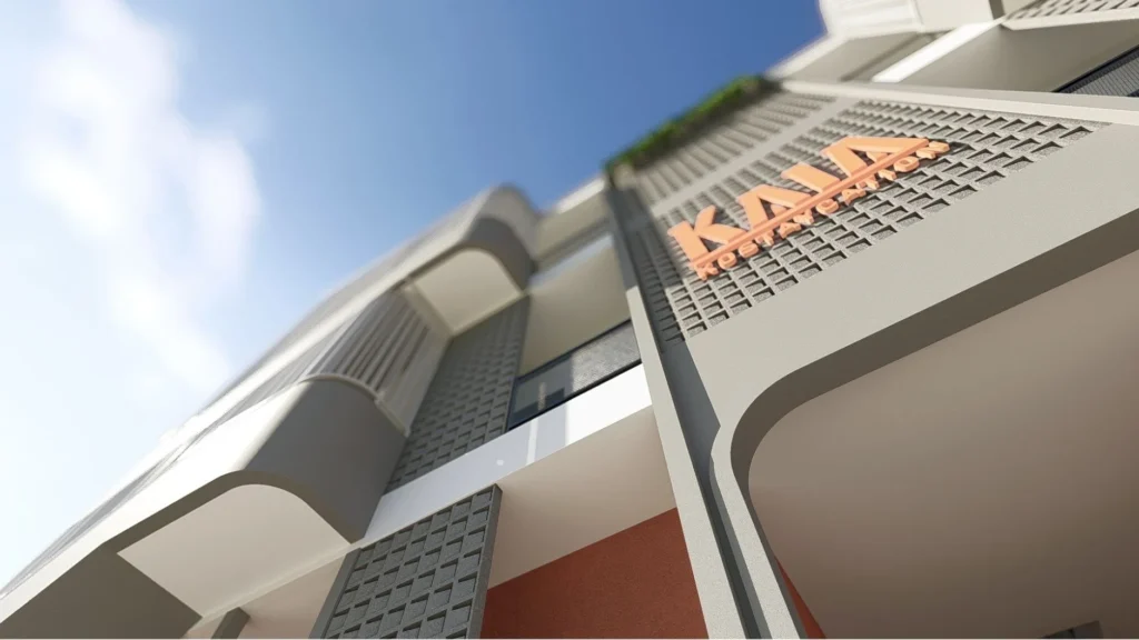 Detail fasad rukost premium sebagai investasi properti Depok