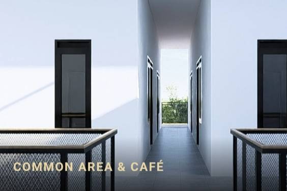Common area dan cafe rukost dekat kampus UI
